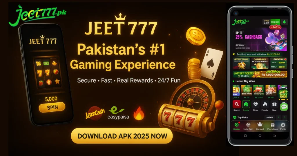 Jeet 777 - Best Online Game in Pakistan